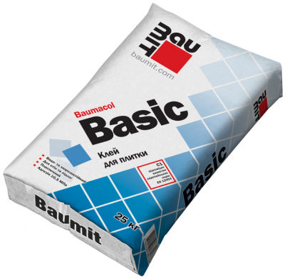 Клейова суміш для плитки Baumacol Baumit Basic, 25 кг